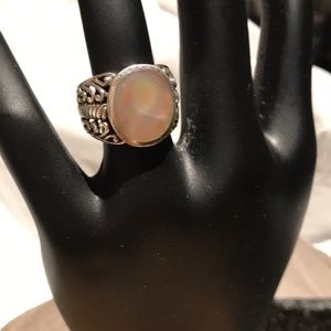 Mother of Pearl Sterling Silver Ring